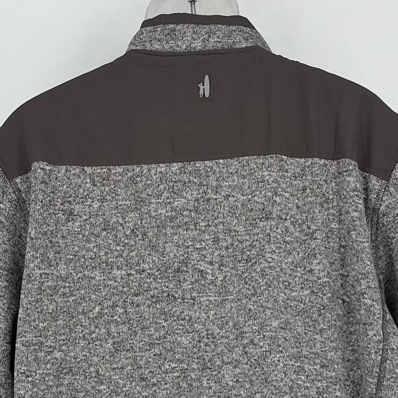 Johnnie-O On Location Arlo Full Zip Knit Jacket in Grey Size XL - Picture 4 of 9